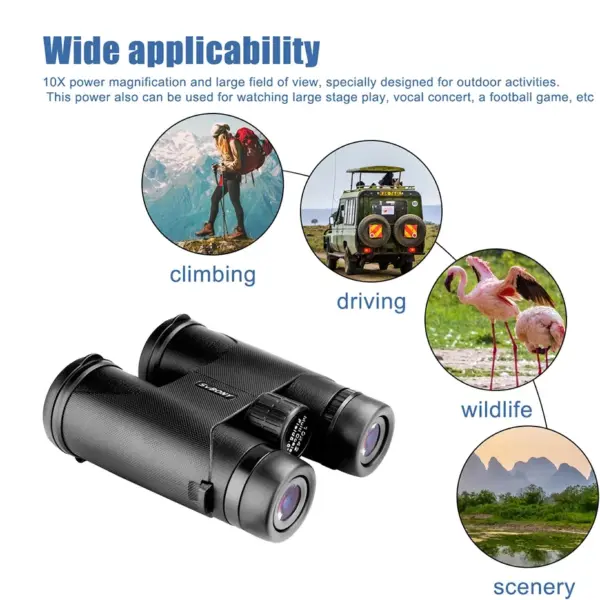 SVBONY SA202 10X42 Professional Binoculars – Roof Prism FMC Optics for Travel, Outdoor, Camping & Survival - Image 6