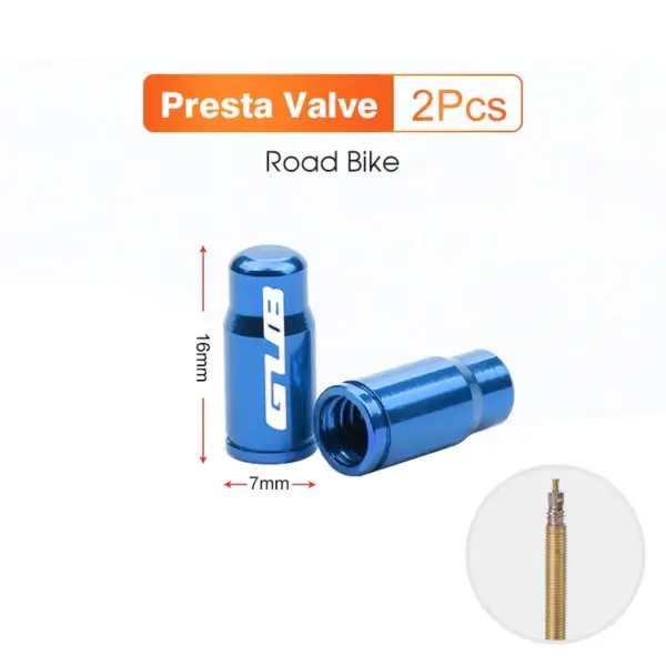 2Pcs GUB Aluminum CNC Bicycle Tire Valve Caps – MTB & Road Bike Tube Nozzle Cover for AV/FV Schrader & Presta Valves - Image 7