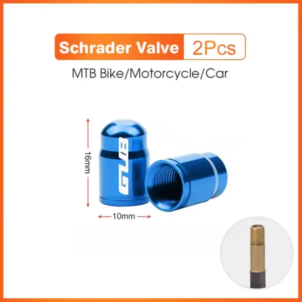 2Pcs GUB Aluminum CNC Bicycle Tire Valve Caps – MTB & Road Bike Tube Nozzle Cover for AV/FV Schrader & Presta Valves - Image 11
