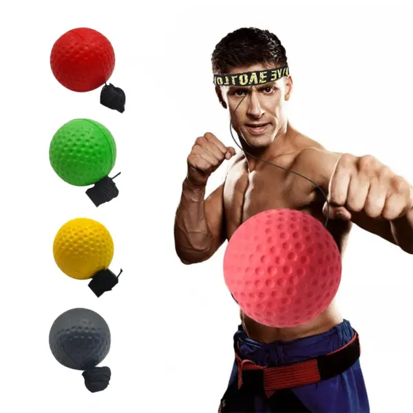 Boxing Speed Ball – Head-Mounted PU Punch Ball for MMA, Muay Thai, and Hand-Eye Coordination Training - Image 3