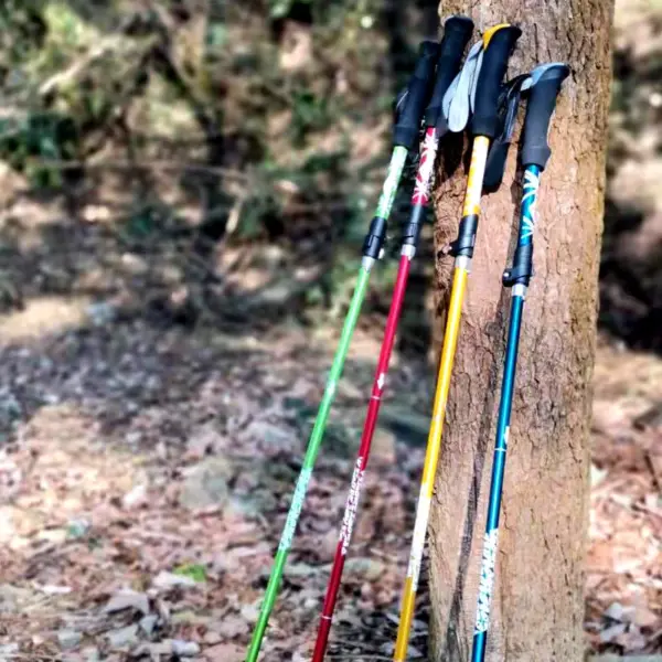 5-Section Outdoor Foldable Trekking Pole – Portable Telescopic Walking & Hiking Stick for Camping & Nordic Walking - Image 5