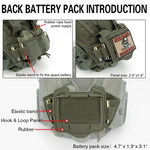 Idogear Helmet Cover For Tactical Maritime Helmet With Nvg Battery Pouch Hunting Accessories 3812 - Image 4