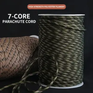 7-Core 550 Paracord Rope – 4mm Survival Cord for Camping, Hiking, Lanyards & Tent Accessories (5/8/16/31M)