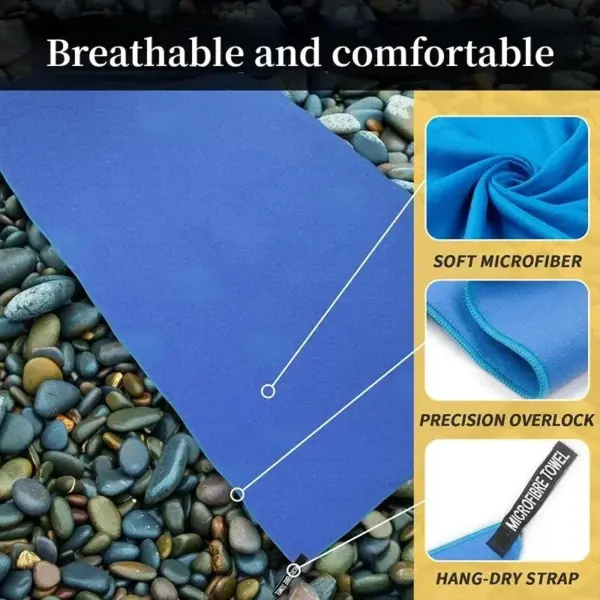 Quick-Drying Sports Towel (40x80cm) – Lightweight & Absorbent Towel for Gym, Swimming, Camping & Fitness - Image 4