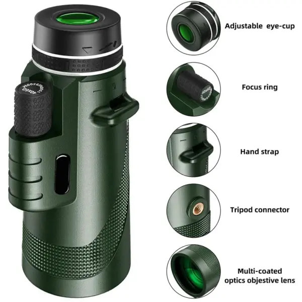 Portable Zoom HD 5000M Telescope – Folding Long-Distance Mini Powerful Scope for Hunting, Sports, Camping & Travel - Image 5