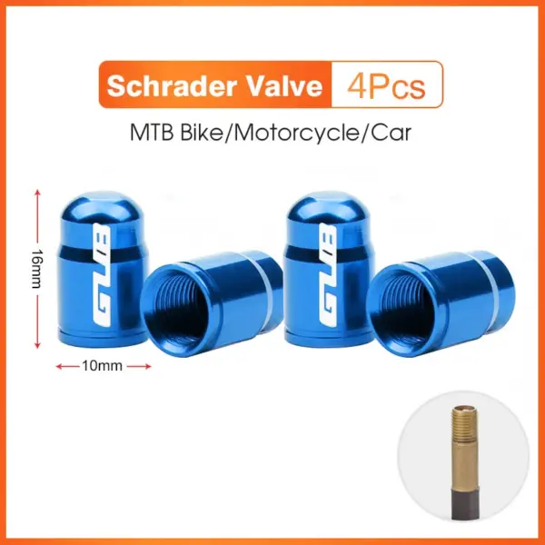 2Pcs GUB Aluminum CNC Bicycle Tire Valve Caps – MTB & Road Bike Tube Nozzle Cover for AV/FV Schrader & Presta Valves - Image 21
