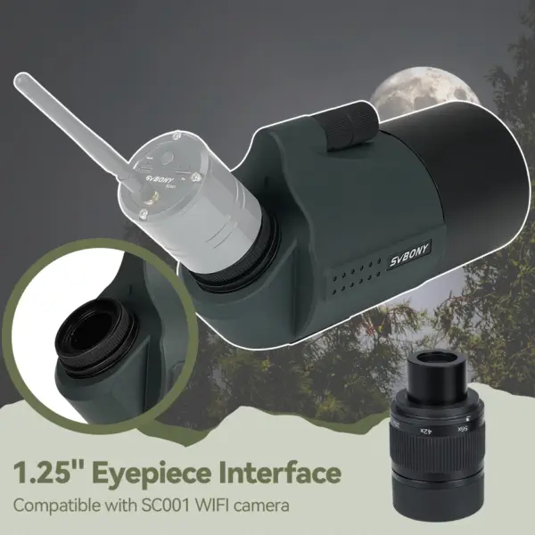 SVBONY SV41 Pro Mak Spotting Scope – 28-84x80 FMC K9 Waterproof Telescope for Astronomy, Target Shooting & Camping - Image 4