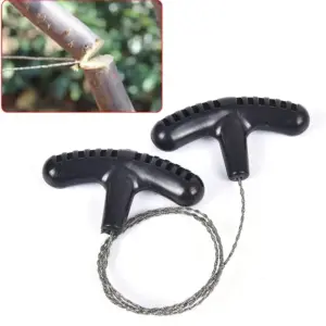 Manual Hand Steel Wire Saw – Portable Survival Rope Chain Saw for Camping, Hiking & Emergency Gear