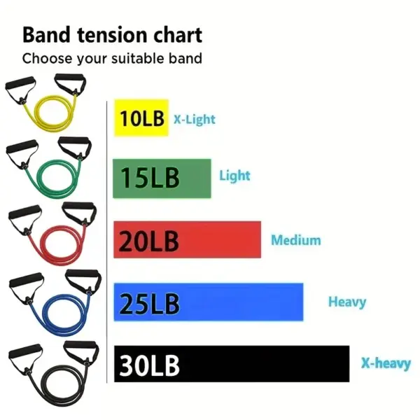 Resistance Bands with Handles – Exercise & Workout Bands for Strength Training at Home & Gym (Men & Women) - Image 2