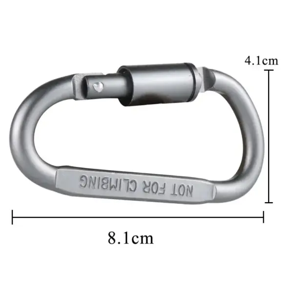 4Pcs Carabiner Set – Aluminum Alloy Keychain Clip for Camping, Survival, EDC & Outdoor Use - Image 6