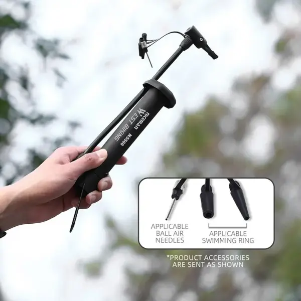 West Biking MTB Bicycle Pump – 80 PSI Manual Air Pump for Bike Tires, Balloons & Inflator with Schrader Valve - Image 3