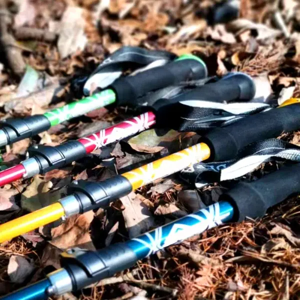 5-Section Outdoor Foldable Trekking Pole – Portable Telescopic Walking & Hiking Stick for Camping & Nordic Walking - Image 3