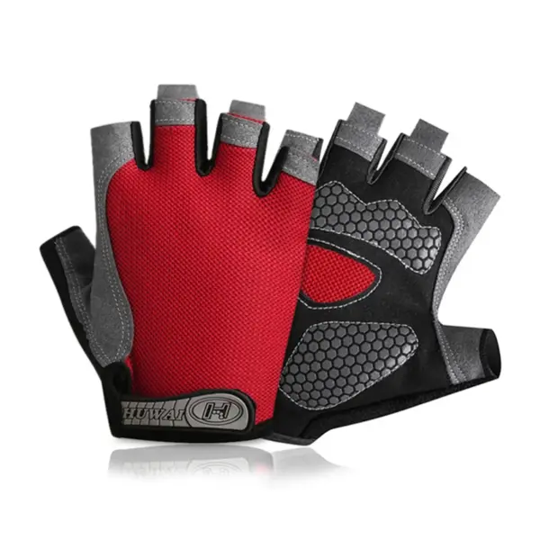 Men's & Women's Half-Finger Cycling Gloves – Breathable, Anti-Slip Gym & Fitness Training Gloves - Image 11