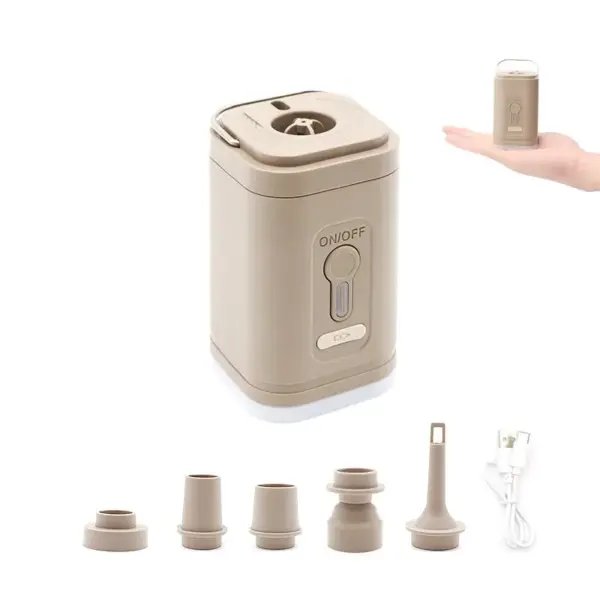 Electric Air Pump – Portable Wireless Air Compressor Inflator/Deflator for Air Beds, Boats, Cushions & Swimming Rings