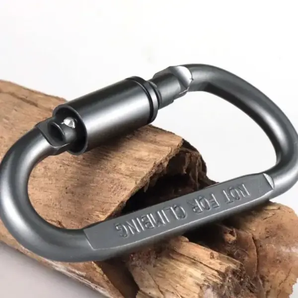 4Pcs Carabiner Set – Aluminum Alloy Keychain Clip for Camping, Survival, EDC & Outdoor Use - Image 2
