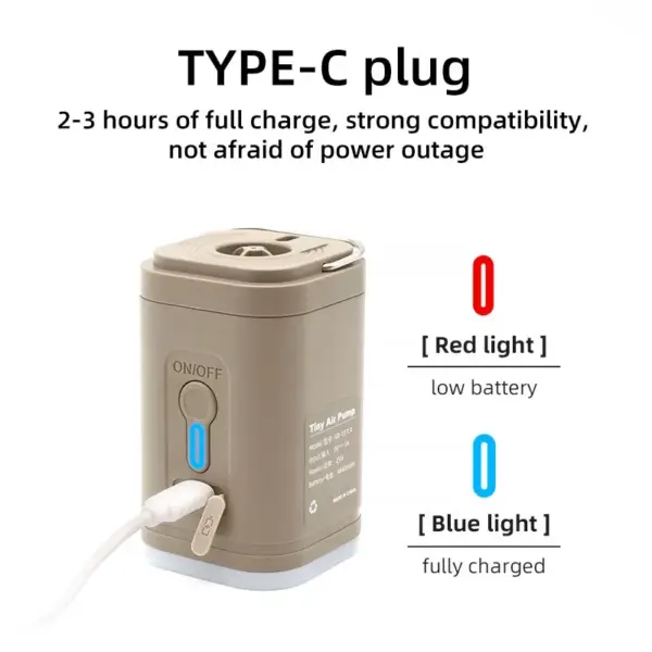 Electric Air Pump – Portable Wireless Air Compressor Inflator/Deflator for Air Beds, Boats, Cushions & Swimming Rings - Image 5