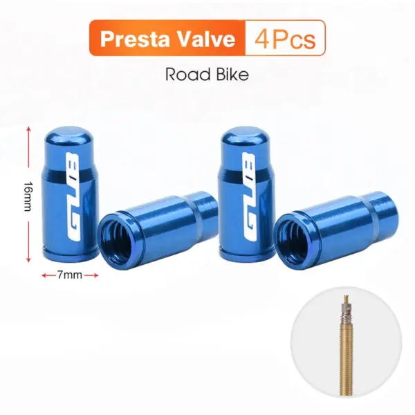 2Pcs GUB Aluminum CNC Bicycle Tire Valve Caps – MTB & Road Bike Tube Nozzle Cover for AV/FV Schrader & Presta Valves - Image 17