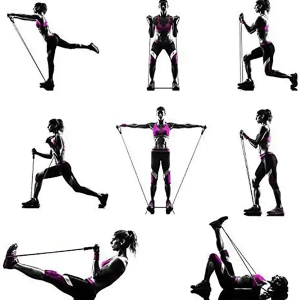 Resistance Bands with Handles – Exercise & Workout Bands for Strength Training at Home & Gym (Men & Women) - Image 4