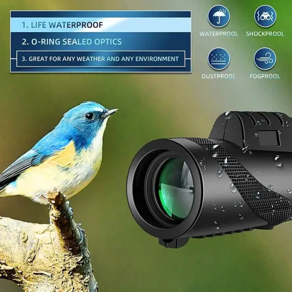 Portable Zoom HD 5000M Telescope – Folding Long-Distance Mini Powerful Scope for Hunting, Sports, Camping & Travel - Image 3