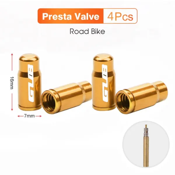 2Pcs GUB Aluminum CNC Bicycle Tire Valve Caps – MTB & Road Bike Tube Nozzle Cover for AV/FV Schrader & Presta Valves - Image 16