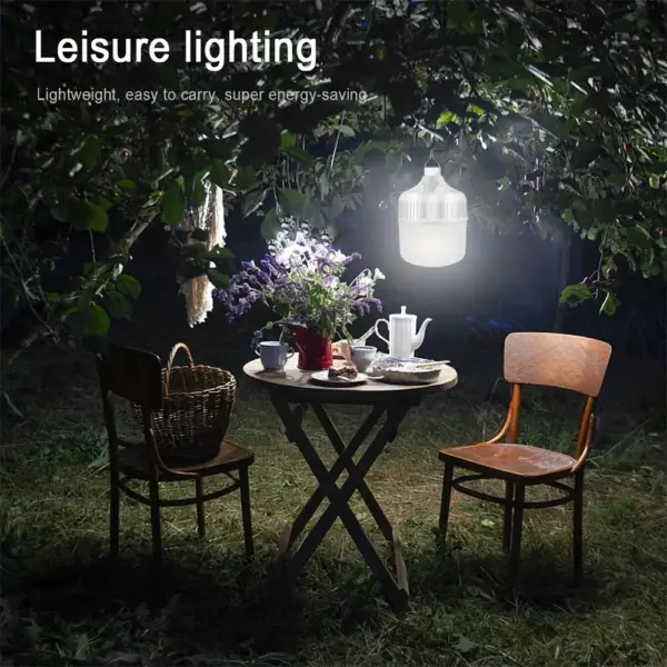 USB Rechargeable LED Bulb – Portable Camping Light for Emergency, Outdoor Picnics & Hanging Tent Light - Image 2