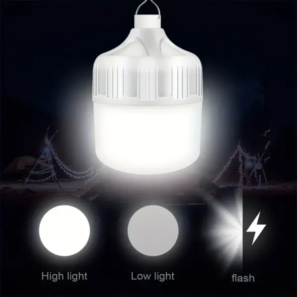 USB Rechargeable LED Bulb – Portable Camping Light for Emergency, Outdoor Picnics & Hanging Tent Light - Image 3