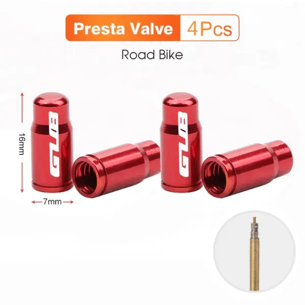 2Pcs GUB Aluminum CNC Bicycle Tire Valve Caps – MTB & Road Bike Tube Nozzle Cover for AV/FV Schrader & Presta Valves - Image 19