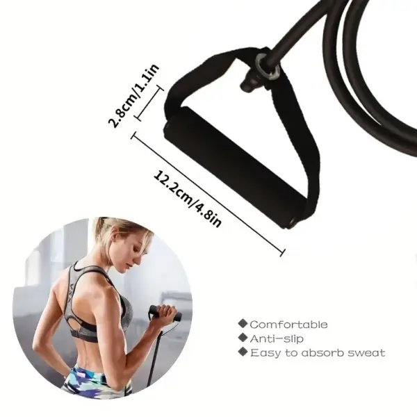 Resistance Bands with Handles – Exercise & Workout Bands for Strength Training at Home & Gym (Men & Women) - Image 3