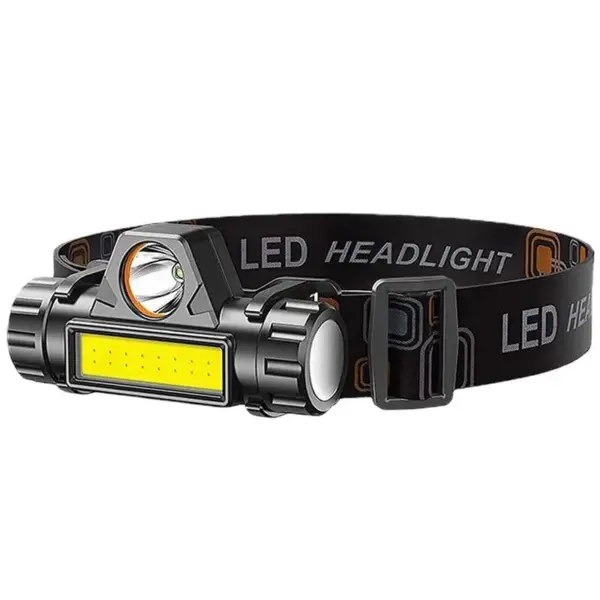Rechargeable COB LED USB Headlamp – Super Bright Waterproof Head Torch with Strong Magnetic Base for Outdoor & Fishing - Image 6
