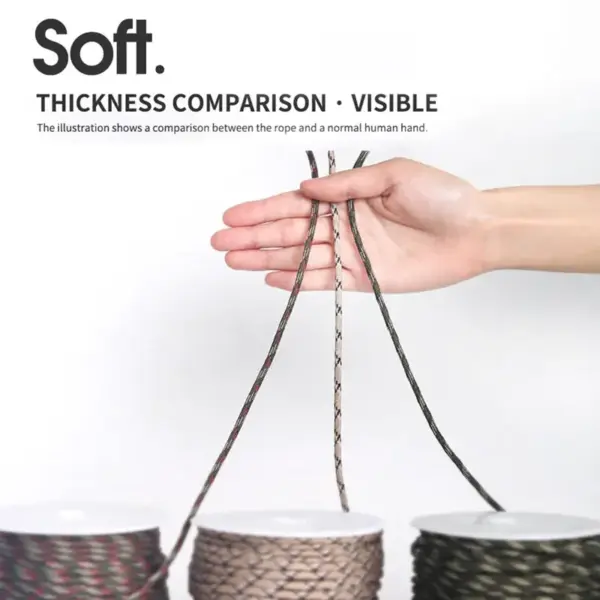 7-Core 550 Paracord Rope – 4mm Survival Cord for Camping, Hiking, Lanyards & Tent Accessories (5/8/16/31M) - Image 3