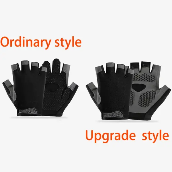 Men's & Women's Half-Finger Cycling Gloves – Breathable, Anti-Slip Gym & Fitness Training Gloves - Image 4