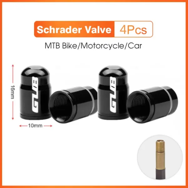 2Pcs GUB Aluminum CNC Bicycle Tire Valve Caps – MTB & Road Bike Tube Nozzle Cover for AV/FV Schrader & Presta Valves - Image 15