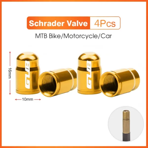 2Pcs GUB Aluminum CNC Bicycle Tire Valve Caps – MTB & Road Bike Tube Nozzle Cover for AV/FV Schrader & Presta Valves - Image 20