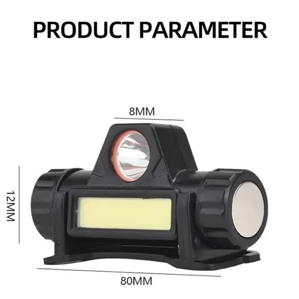 Rechargeable COB LED USB Headlamp – Super Bright Waterproof Head Torch with Strong Magnetic Base for Outdoor & Fishing - Image 2