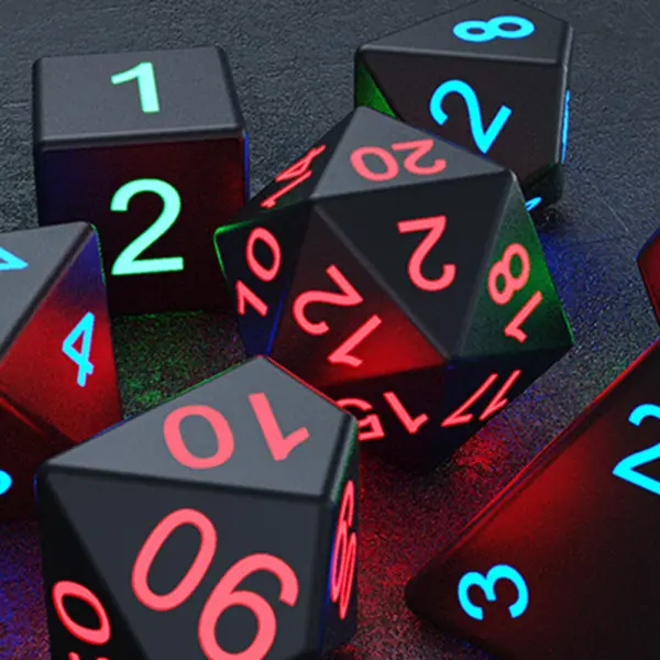 Electronic LED Dice Set – Multi-Sided Glowing Dice for Board Games, Party Entertainment & Table Games - Image 5