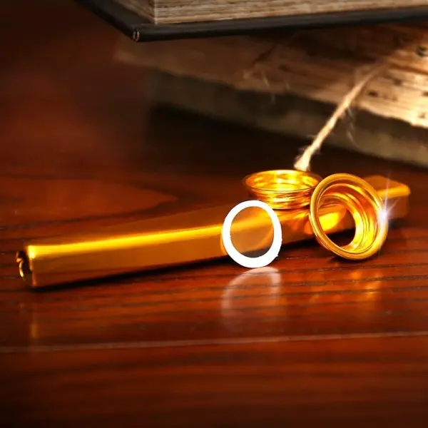 Metal Kazoos Musical Instrument – Flute-Style Diaphragm Mouth Kazoo, Perfect Guitar Companion - Image 5