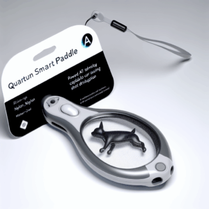 RiotRally Quantum Smart Paddle shown against a neutral background