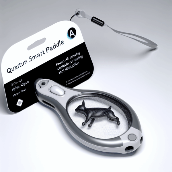 RiotRally Quantum Smart Paddle displayed against a neutral background