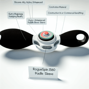 RogueSpin 360 Paddle Sleeve placed against a neutral background