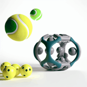 RallyRebel Tactical Ball Tracker device shown against a neutral background